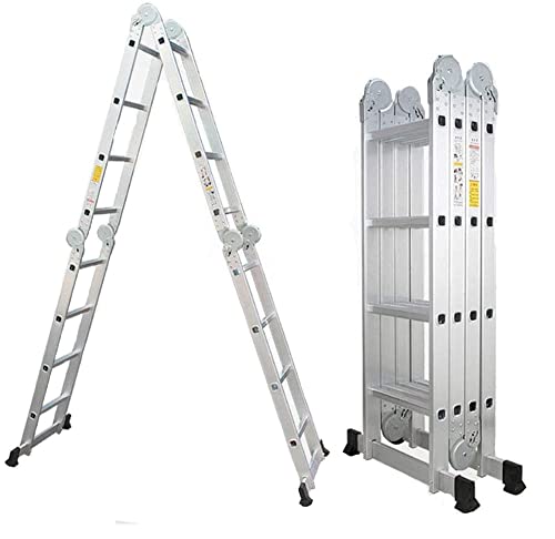 Escalera Articulada Plegable Multifunción Aluminio 4x4 Escalones 4,70m Treppe