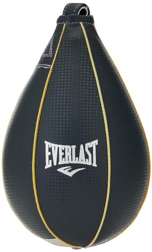Everlast Everhide Pera de boxeo Negro Imitación piel - Sacos y almohadillas de boxeo (Pera de boxeo, Negro, Monótono, Imitación piel, 150 mm, 150 mm)