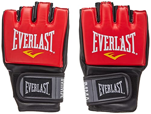 Everlast Pro Style MMA - Guantes de Agarre (Talla pequeña/Mediana), Color Rojo