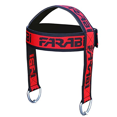 Farabi Sports Head Harness Neck Builder Harbinger Head Harness Neck Builder (Black/Red Writing)