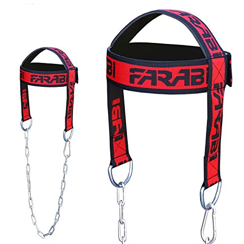 Farabi Sports Head Harness Neck Builder Harbinger Head Harness Neck Builder (Black/Red Writing)