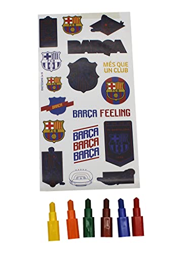 FC BARCELONA - Maletin Dibujo, para Pintar, Set de Papelería, Material Escolar, Para Niños, Accesorio Multicolor, Producto Oficial (CyP Brands)