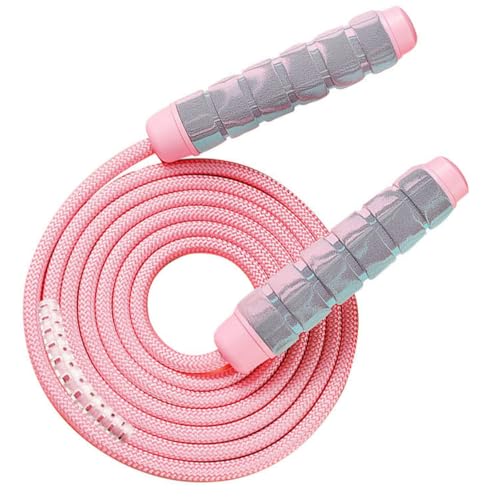 FENLI Cuerdas para saltar de fitness Cuerda para saltar ponderada con agarre cómodo y cable duradero para mujeres, hombres y niños