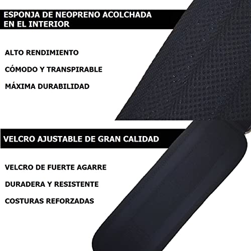 FEVAN 2 Tobillera para Polea Acolchada de Velcro - Accesorios Gym Unisex (Negro)