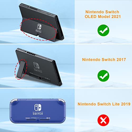 Fintie Estuche Portátil Compatible con Nintendo Switch/Switch OLED (2021) - Bolso Protector con Forro Suave para Switch Console Pro Controller y Accesorios, Negro