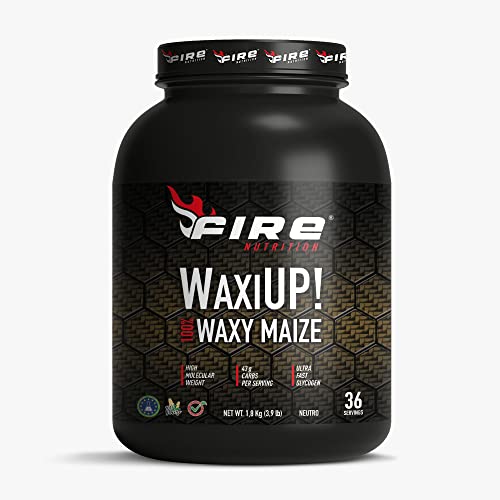 Fire Nutrition WaxiUp 100% Waxy Maize 3,9lb (1,8 Kg) Neutro, Amilopectina, Amylopectin, Almidón de Maíz, Carbohidratos
