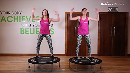 Fit Bounce Pro Mini Trampoline Ejercicio DVD | Incluye 3 fantásticos entrenamientos de rebote para fitness y pérdida de peso | Divertidos ejercicios de trampolín en interiores
