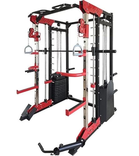Fitness Tech - Smith Machine S 8000 - Máquina de Musculación Completa - Entrenamiento de Alta Intensidad - Alta Resistencia