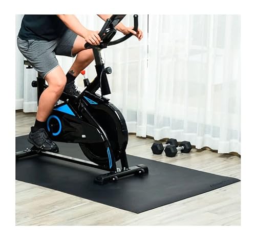 fitnessdigital Protector de Suelo Esterilla Color Negro (160 x 87cm) - Cintas de Correr, Bicicletas elípticas, Bicicletas estáticas, máquinas de Remo, Equipo de musculación etc.