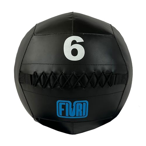 FIURI Balón Medicinal, Crossfit Ball, Wall Ball, Entrenamiento Funcional de Fuerza y Velocidad, Crossfit, Balón de Crossfit, Entrenamiento Alta Intensidad, Pelota Medicinal, 3kg, 6kg, 9kg y 12kg
