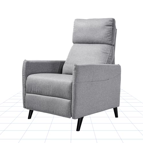 FLEXISPOT sillón de relajación para TV con función reclinable, Respaldo Ajustable 125° -160° - (Gris)