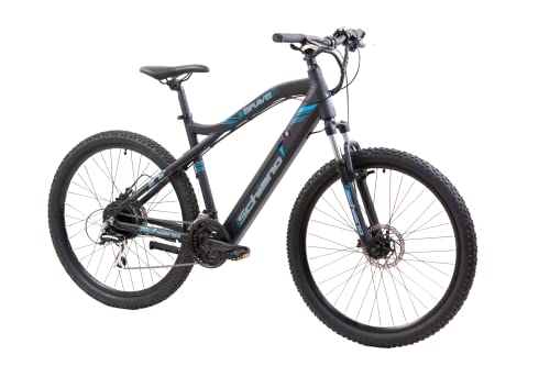 F.lli Schiano Braver 27.5", MTB Bicicleta Electrica, Unisex Adulto, Negro-azul