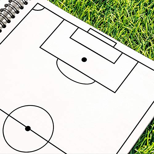 FORZA Cuaderno para Entrenadores de Fútbol con 100 Hojas – Plantillas de Juego para Entrenamientos (Formato A4/A5) (A5)