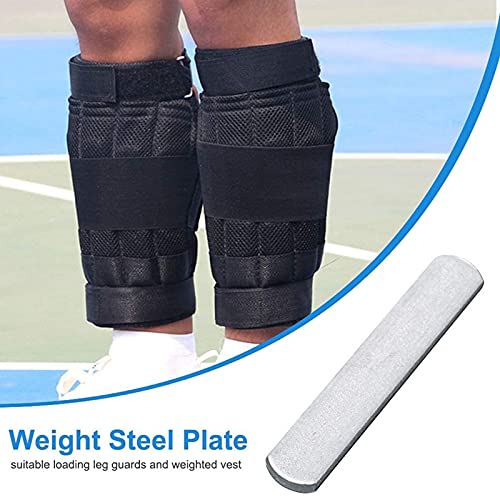Frsoinor 8 piezas de carga de placa de acero, accesorios para chaleco con peso, tobillo y pierna deportiva