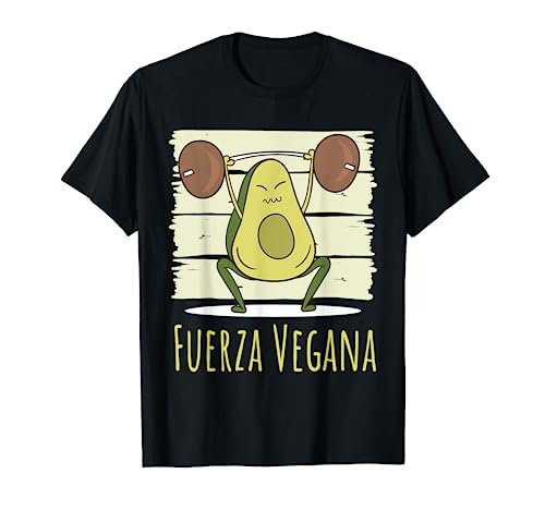 Fuerza Vegana Avocado Gym Gimnasio Humor Hombre Mujer Regalo Camiseta
