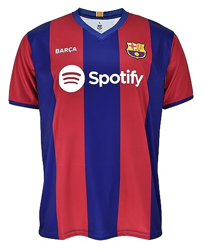 Futbol Club Barcelona Personaliza tu Camiseta y Pantalón de la Primera Equipación Temporada 2023/2024 - Réplica Oficial con Liciencia - Niño (8 Años)