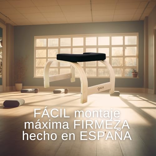 GAIO | Silla de Yoga Inversión | Taburete Yoga | Postura Sirsasana | Fabricación España