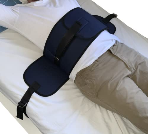 Gar Medical Cinturón Abdominal para cama, Sujeción para Cama adulto, cierre de velcro para camas de 090 a 150 Cm. Fijación al sommier.