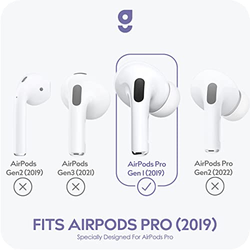 Gcioii 3 Pares de Fundas para Ganchos para Las Orejas para AirPods Pro [Bolsa de Almacenamiento añadida] Accesorios Deportivos Antideslizantes mejorados compatibles con Apple AirPods Pro (2019)