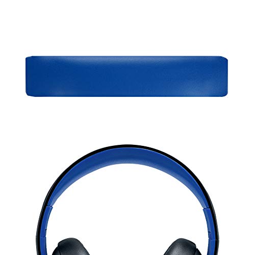 Geekria-Almohadilla de repuesto para diadema de piel proteica para PlayStation Gold Auriculares estéreo inalámbricos PS3 PS4 Playstation 4 CECHYA-0083 Almohadilla de repuesto Piezas dereparación(Azul)