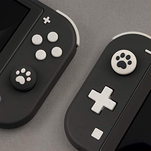 GeekShare 4PCS Silicone Cat Paw Joy Con Thumb Grip Set Joystick Caps Switch and Switch Lite Cover Analog Thumb Stick Grips (Cat Paw 10)