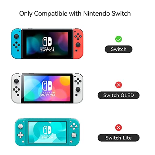GeekShare Linda funda protectora de felpa compatible con Nintendo Switch y Joy Con - Absorción de golpes y antiarañazos - Conejito de peluche