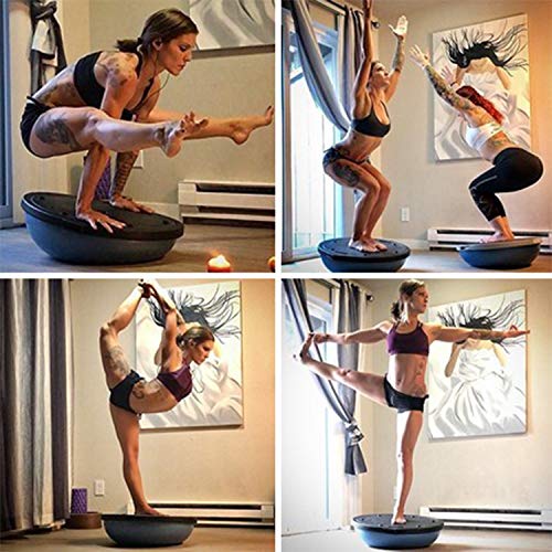 GFFG Balance Board Ball Balance Trainer - Pelota de gimnasia con correa, pelota de equilibrio de yoga y bomba de pie, antideslizante, para entrenamiento en casa, fitness, entrenamiento de fuerza,