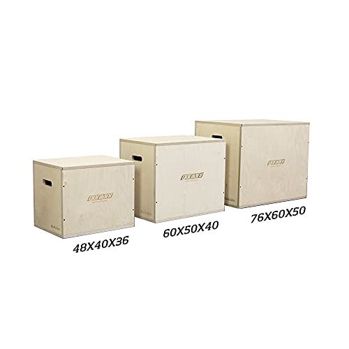 Gorilant - Cajon Pliometrico Madera de Abedul BB, Entrenamiento, Plyo Box, cajón para Saltos, tamaño S, M, L (Cajon S 48x40x36)
