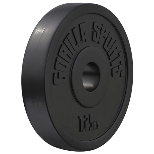 GORILLA SPORTS® - Disco de pesas vinilo (10 kg)