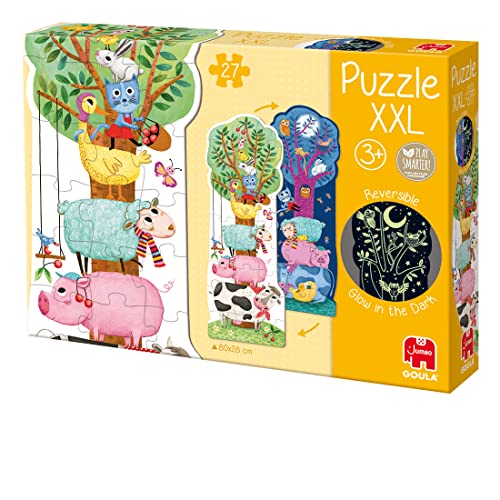 Goula Reversible Luz-Puzle XXL para niños-A Partir de 3 años Puzzle, Multicolor (Jumbodiset 50217)