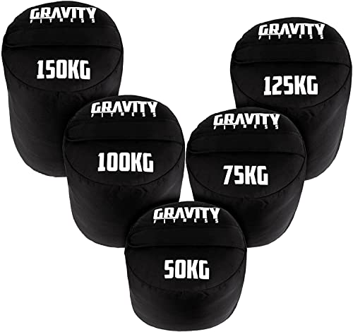 Gravity Fitness Bolsa de arena resistente Strongman de 50 kg a 150 kg (100 kg)
