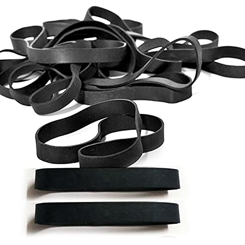 Gsrhzd Bandas de goma de oficina, Gomas elasticas papeleria, 60 herramientas auxiliares de 80 x 5 mm para organización de archivos en el hogar o la oficina (negro)