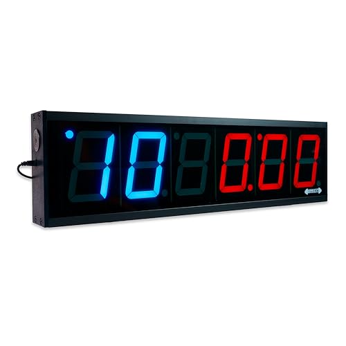 GymNext Flex Timer – Edición de Gimnasio - Reloj Digital LED de Pared - Controlado Desde la aplicación móvil por Bluetooth
