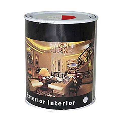 H HANSEL HOME Pintura Esmalte al Disolvente para Madera y Metal, Pintura Alquidica de Rápido Secado para Superfícies Interiores y Exteriores(Rojo Ingles, 375 ML)