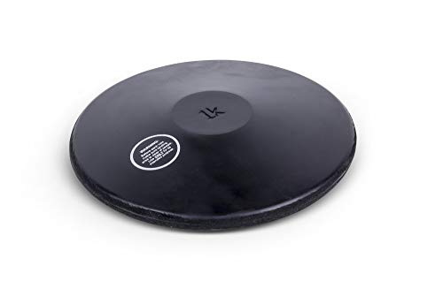 HAEST VINEX Disco de Entrenamiento de Caucho Negro – 1,00 kg – Lanzamiento de Disco
