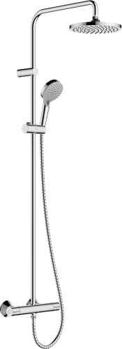 Hansgrohe Vernis Blend Sistema de ducha con termostato 200, 1 tipo de chorro con termostato, cromo, 26276000