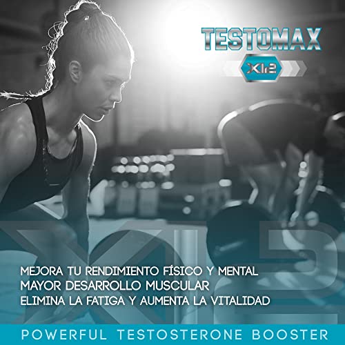 Healthy Fusion Potente Booster de Testosterona Pura | Maca Andina y Taurina | Potencia tus relaciones íntimas | Aumenta la masa muscular y el rendimiento físico | Acción quemagrasas 120 caps