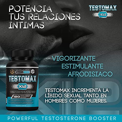 Healthy Fusion Potente Booster de Testosterona Pura | Maca Andina y Taurina | Potencia tus relaciones íntimas | Aumenta la masa muscular y el rendimiento físico | Acción quemagrasas 120 caps