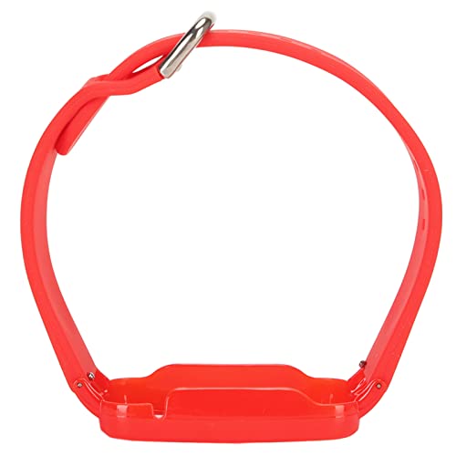 Hiraith Correa de reloj de silicona flexible y elegante, ajustable, segura para hacer ejercicio, Carcasa roja y roja, Correa