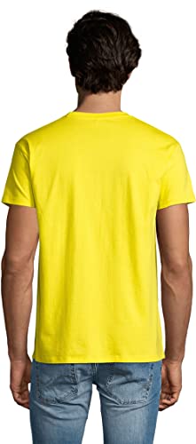 Hombre Camiseta Vintage T-Shirt Gráfico 100% Pure Critic Amarillo