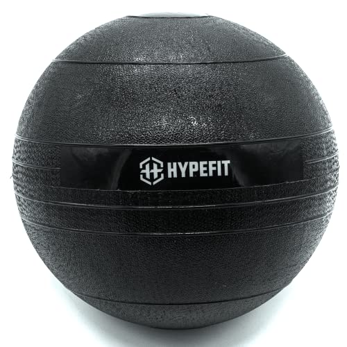 Hypefit Slam Ball Balón Medicinal 15 Kg, Bola de Peso Goma, Relleno de Arena, Lanzamientos sin Rebote, Entrenamiento Fuerza, Tonificación (15)