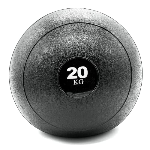 Hypefit Slam Ball Balón Medicinal 20 Kg, Bola de Peso Goma, Relleno de Arena, Lanzamientos sin Rebote, Entrenamiento Fuerza, Tonificación (20)
