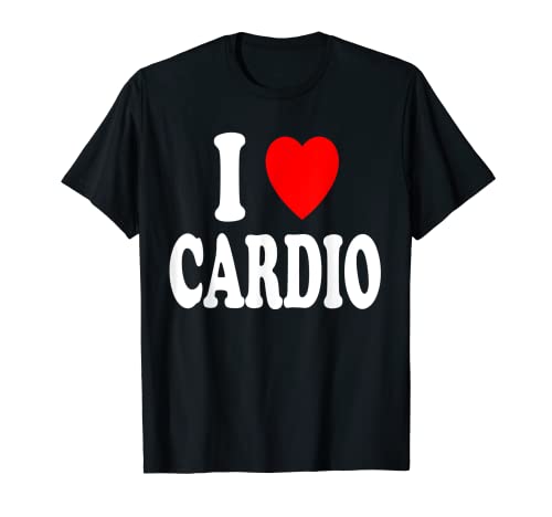 I Heart (Love) Cardio Running Elíptica Ciclismo Gimnasio Camiseta