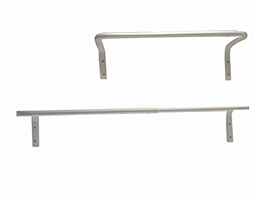 Ikea IKE-301.794.35 MULIG-Perchero de acero, 60-90 cm, color blanco