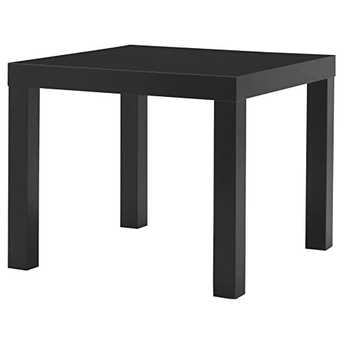 Ikea Lack - Mesa auxiliar (55 x 55 cm), color negro