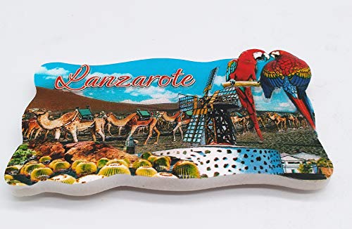 Imán para nevera Lanzarote España de Lanzarote, colección de regalo para el hogar y la cocina