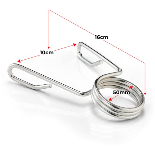 ISOGYM Collares de resorte de 50 mm (par) abrazaderas adecuadas para barras olímpicas de 1 pulgada de diámetro, barras olímpicas y mancuernas