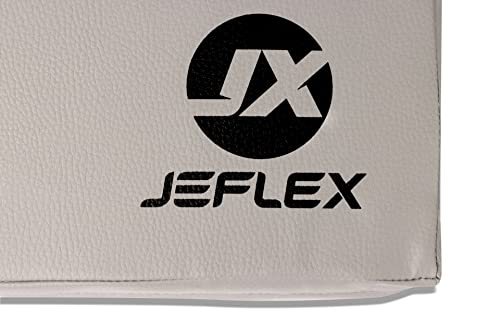Jeflex - Colchoneta Gimnasia gris 200 x 100 x 8 cm fabricada en Alemania/Esterilla de gimnasia/Colchoneta multifuncional y esterilla de yoga/Esterilla de juego para habitación de los niños