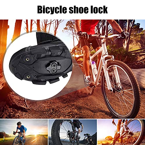 JPGhaha Calas Shimano MTB SH51 2 Pares Tacos de Bicicleta para Spinning, Juego de Pedales Compatibles con SPD Negro