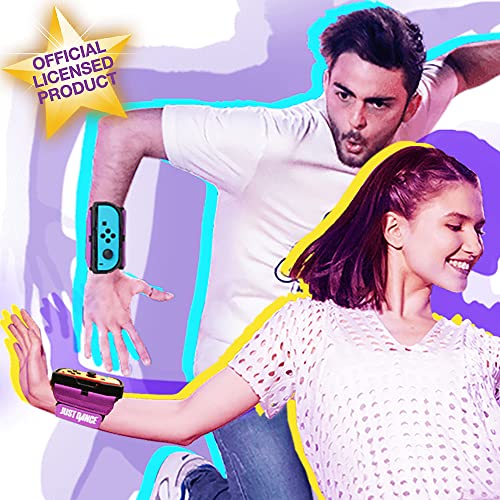 Just Dance 2023 - Banda de baile oficial - Muñequera elástica ajustable para el mando JoyCon con ranura para Joy-Cons nintendo Switch
